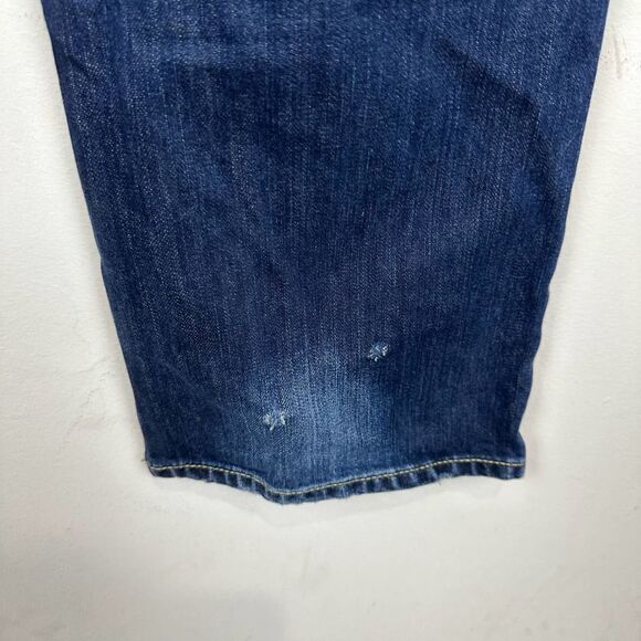 Ed Hardy Distressed Button Fly Blue Denim Jeans Men’s 38 x 32 - Picture 13 of 16